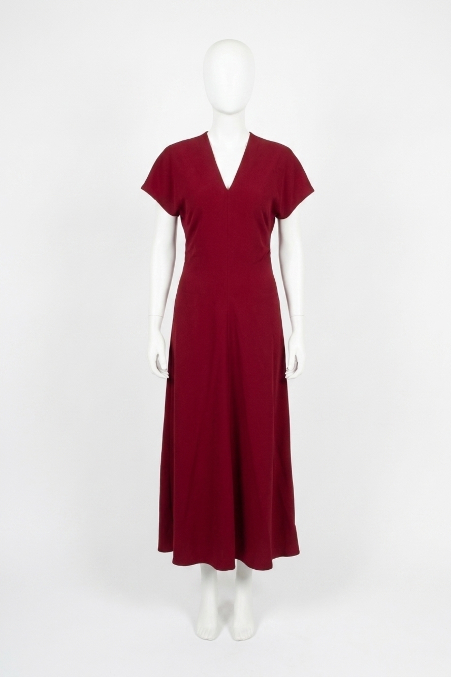 NEW ANINE BING zadig maxi dress in cabernet